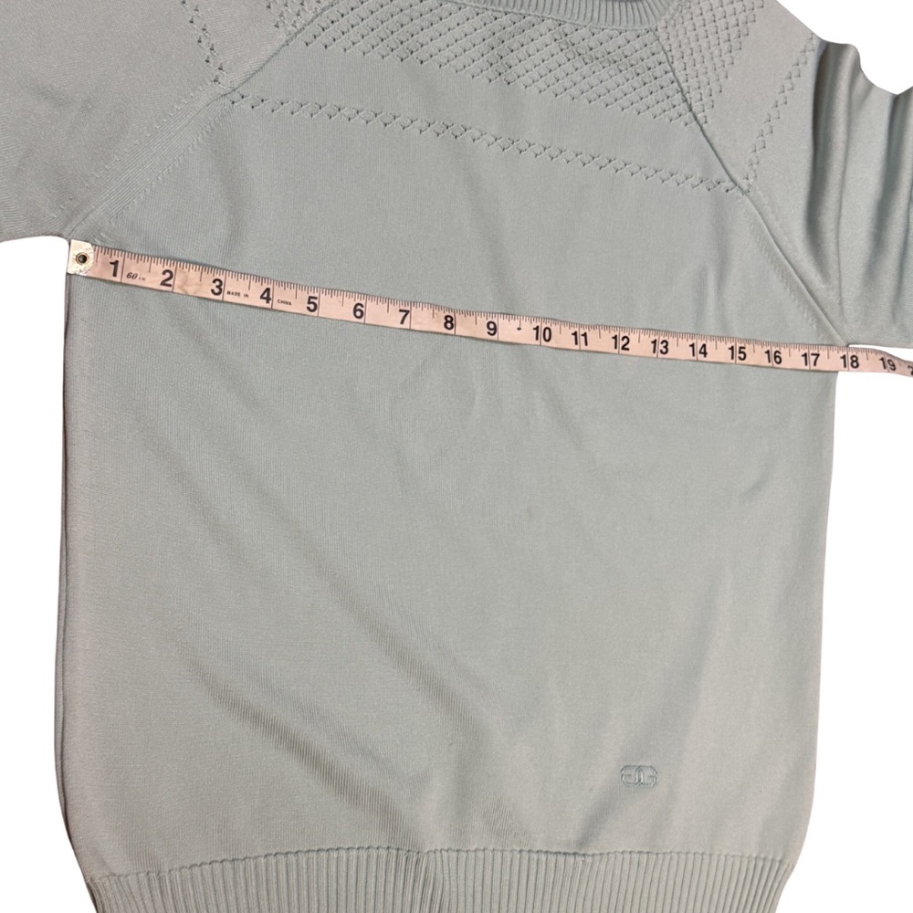 Vintage Givenchy Sport Mint Green Sweater 38 Minimalist Logo - Picture 6 of 12